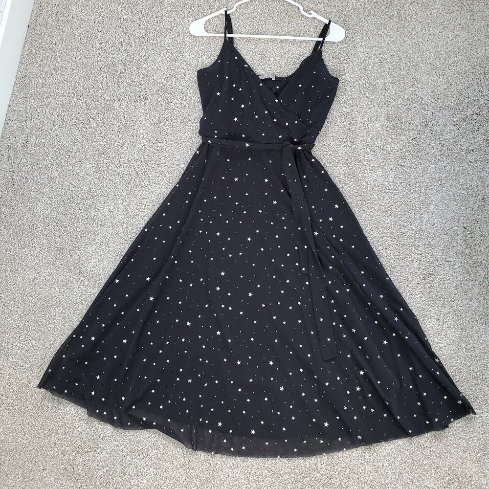 Black Dress with Star Print